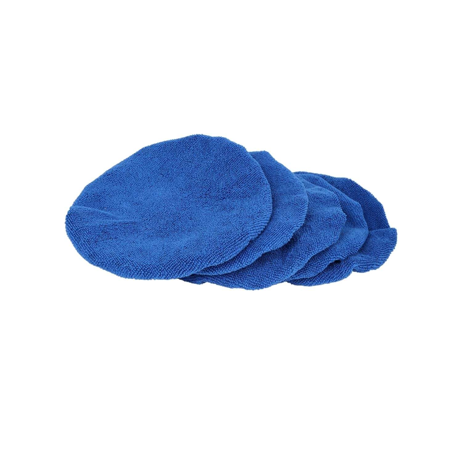 Capa para Polimento de Carro 5 Peças - Microfibra Macia 22-25cm - Durável e Reutilizável