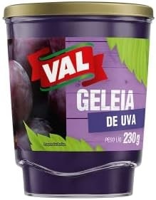 VAL Geleia De Uva Vidro 230G