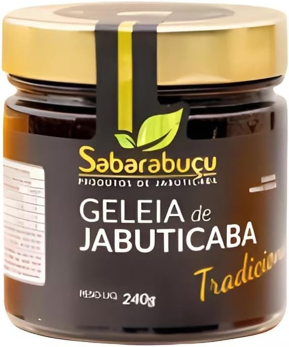 Geleia de Jabuticaba Tradicional 240g - Artesanal de Sabará/MG - Produto Vegano, Sem Glúten, Premium - Ideal para Pães, Queijos e Aperitivos - Decanto Suaçuí