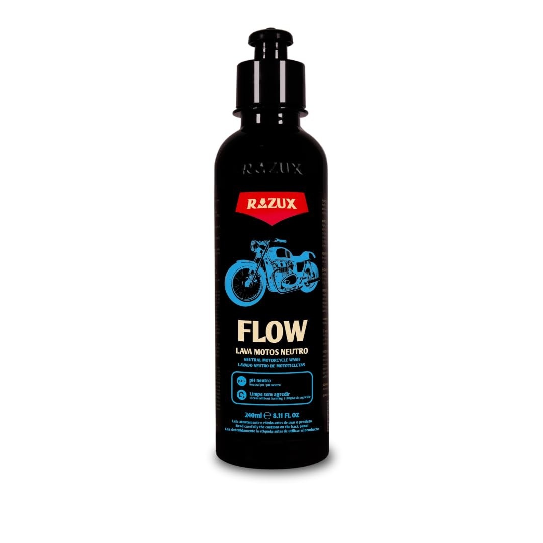 Flow 240ml: Lavagem Automotiva Segura e Eficaz com Lubrificação Superior
