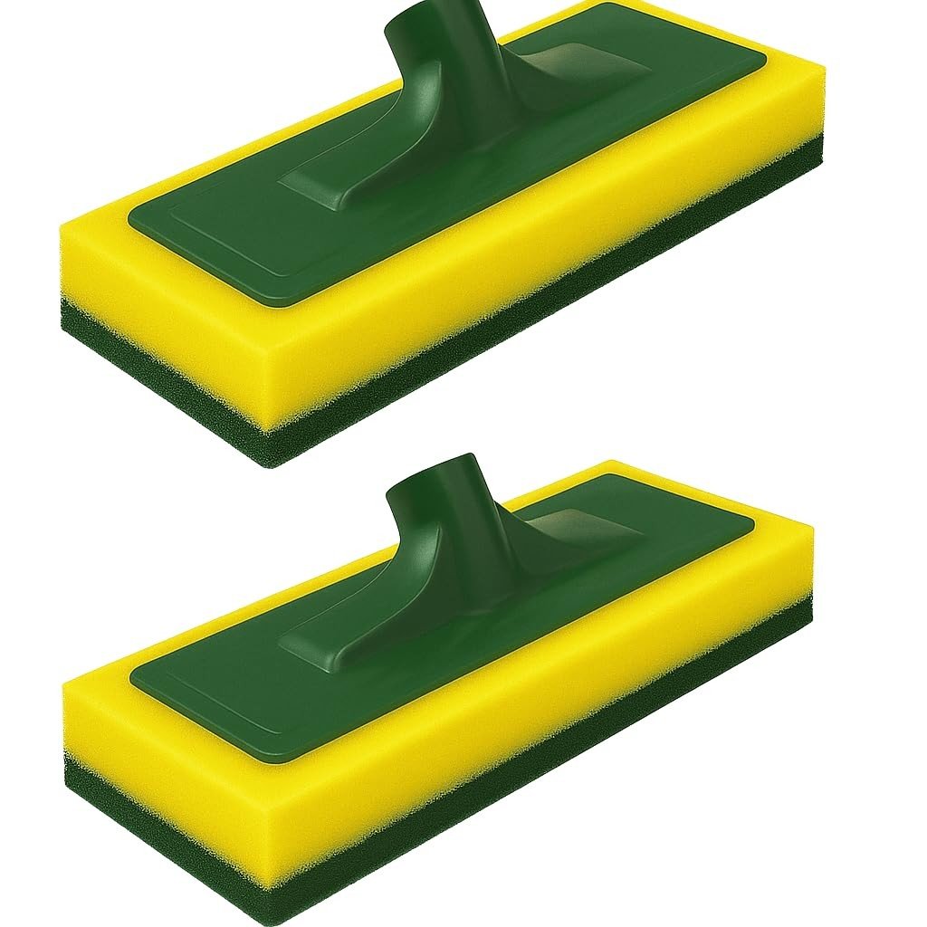 KIT 2 Rodo Abrasivo Profissional Tamanho Extra 24,5cm - Limpeza Pesada em Pisos Cerâmicos, Azulejos e Porcelanato