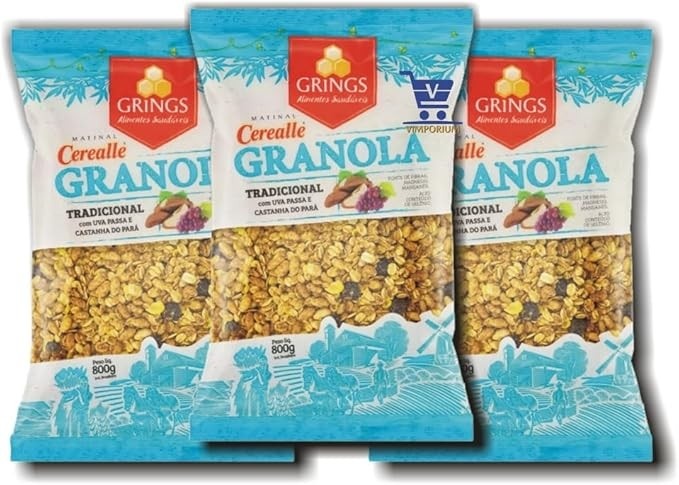 2,4Kg Granola Tradicional Passas e Castanha do Pará