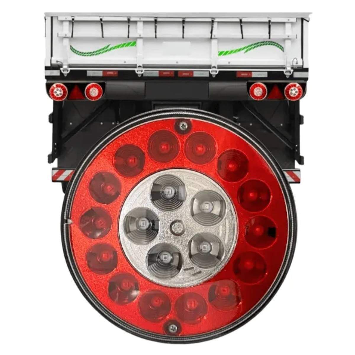Lanterna Traseira Facchini Braspoint 3 Funções LED 24V: Posição, Freio e Pisca
