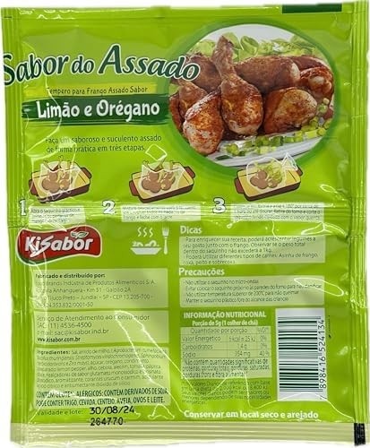 KiSabor Tempero Sabor Do Assado Limão E Orégano Kisabor 25 Gramas