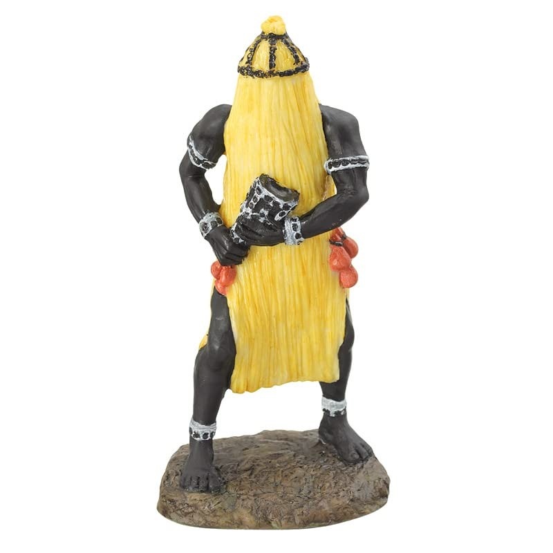Escultura de Orixá Omolu em Resina - 25 cm | Decoração Sagrada e Proteção Espiritual