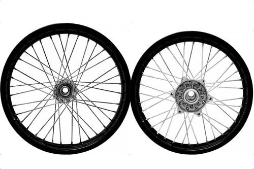 Kit Roda Aro Preto XTZ 250 Lander/Ténéré 250 - Raios Reforçados 4mm