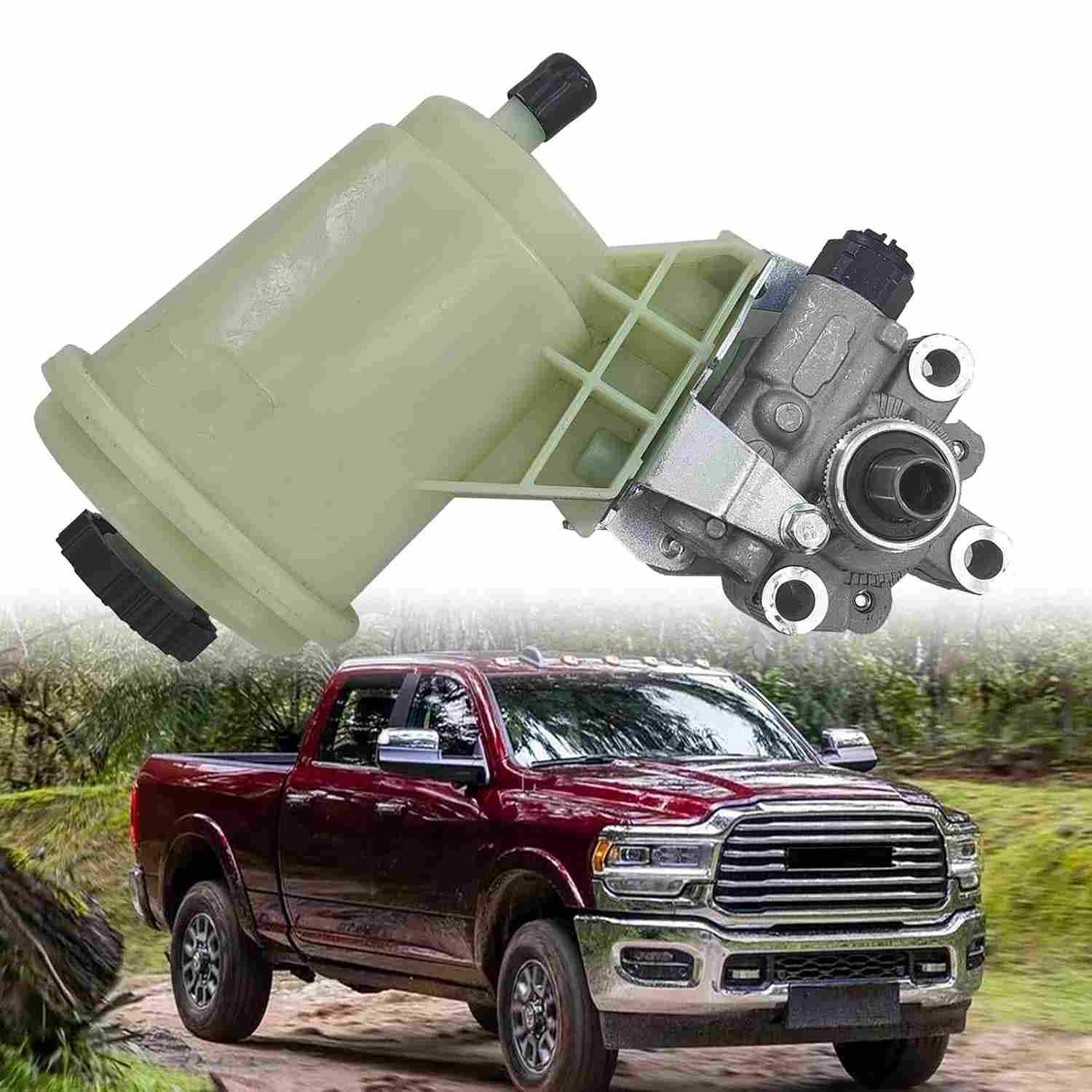 Bomba Direção Hidráulica 96-4074R com Reservatório para Ram 2500/3500/4000/4500/5500 V8 5.7L 6.4L L6 6.7L - Substitui 214074R e mais