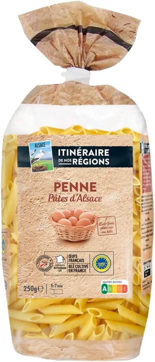 Macarrão Penne com Ovos AOP Alsácia França, IDR 250g