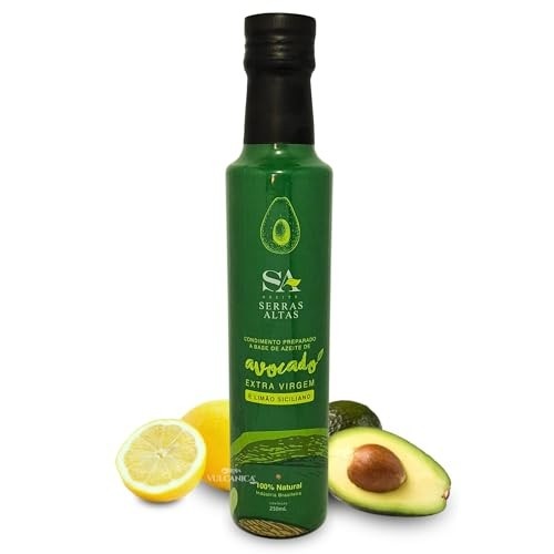 Azeite De Abacate com Limão Siciliano Irarema Extra Virgem 100% Avocado Serras Altas 250ml