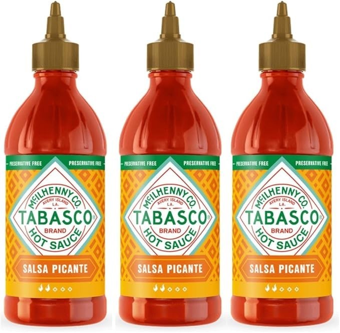 Kit 3 Molho Pimenta Salsa Picante Sauce Tabasco 256 Ml Tex Mex