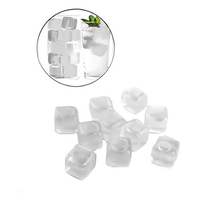 Gelo Reutilizável: Kit 36 Cubos Ecológicos 2,5cm