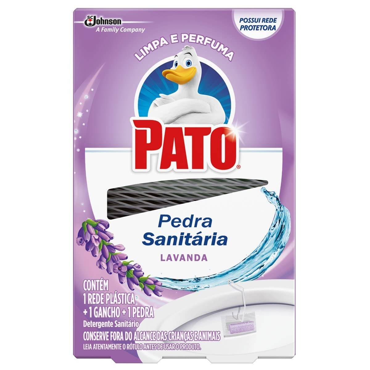 Pato Pedra Sanitária Lavanda 25g - Desodorizador Sanitário com Fragrância