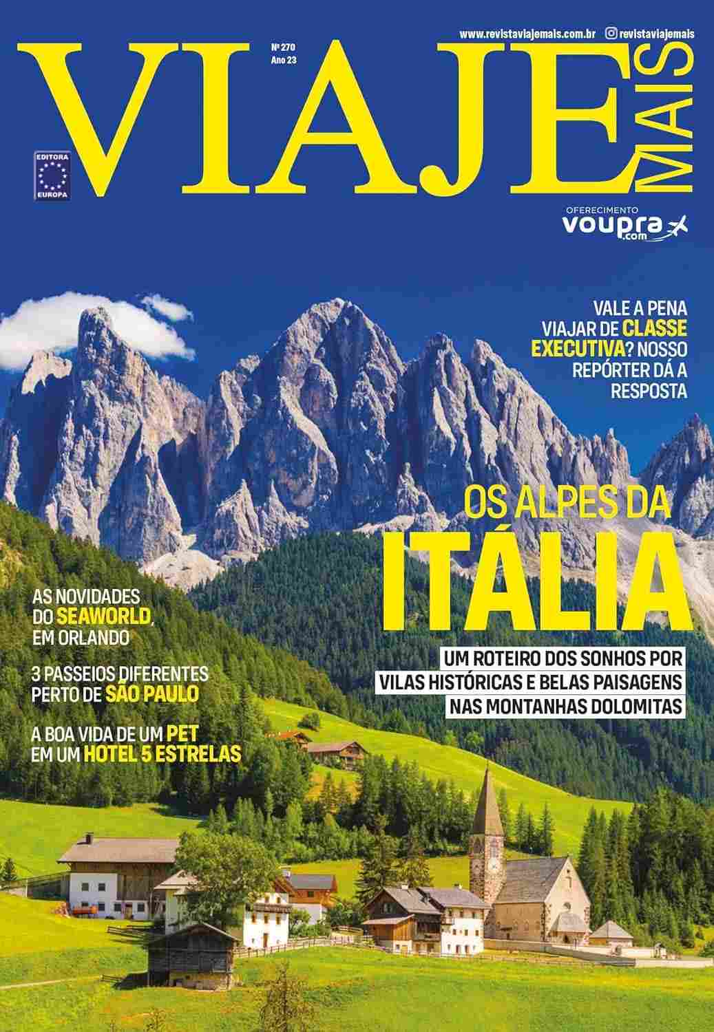 Revista Viaje Mais Edição Novembro 270: Descubra Destinos Incríveis!
