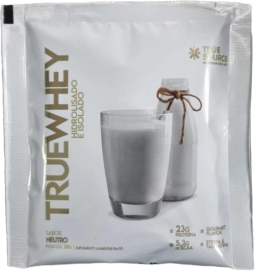 Kit 3X: Proteína True Whey Neutro Sachê True Source 28g