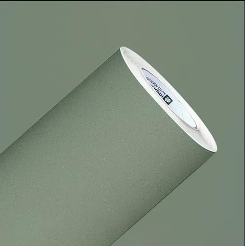 Adesivo Vinil Verde Oliva Frosty Jateado Opaco 2m x 70cm - Transforme Móveis e Paredes com Estilo Sofisticado