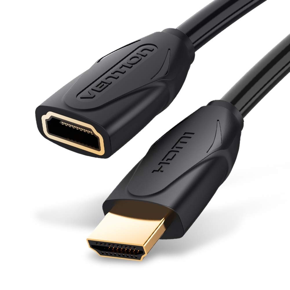 Cabo Extensor HDMI 2.0 Vention 2m 4K - Conexão Impecável e Imersiva