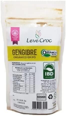 Kit 2X: Gengibre em Pó Orgânico Leve Crock 60g