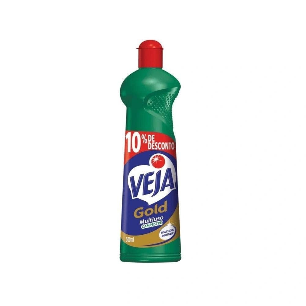 Veja Gold Campestre - Limpador Multiuso 500ml com 2x Mais Poder de Limpeza