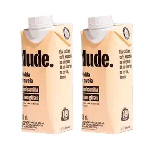 Kit 2X: Leite Vegetal de Aveia To Go Sabor Baunilha Nude 250ml