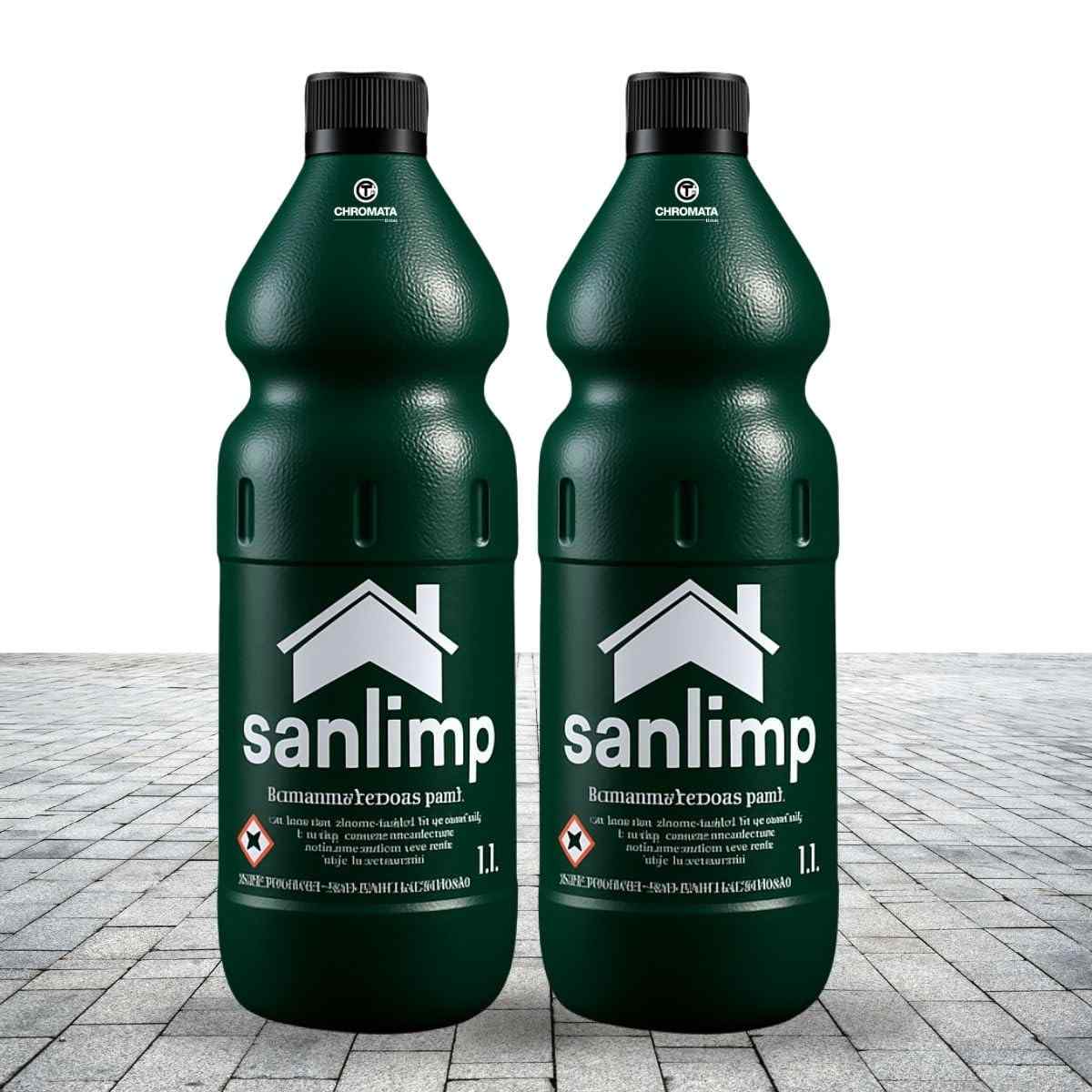 Kit Sanlimp Limpa Pedra e Pisos 2x1L - Ácido Muriático Profissional para Limpeza Pós-Obra