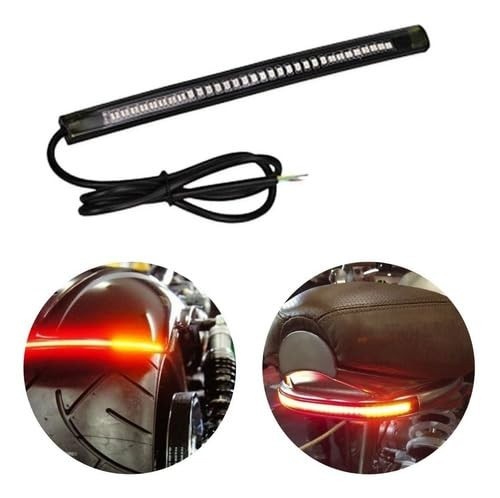 Luz LED Universal Moto 3 em 1: Freio, Lanterna e Seta (Vermelho/Laranja)