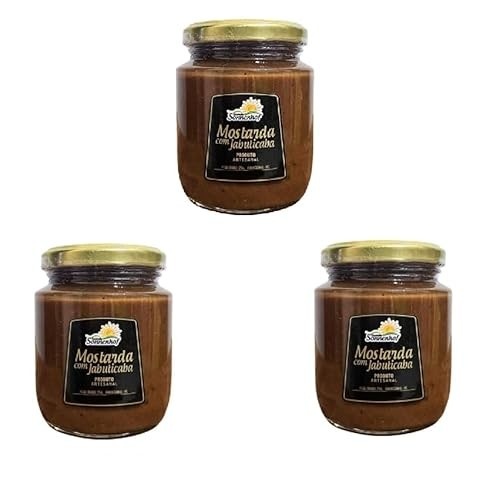 Kit com 3 Molho de Mostarda com Jabuticaba 250g - Fazenda Sonnenhof
