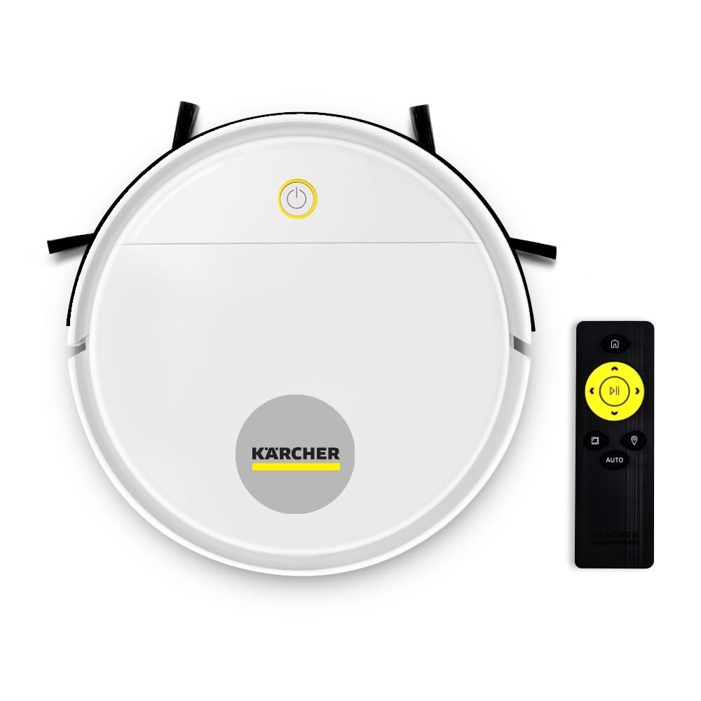 Kärcher Robô Aspirador RCV 1 - 3 em 1 com Controle Remoto, Anti-queda e Anticolisão