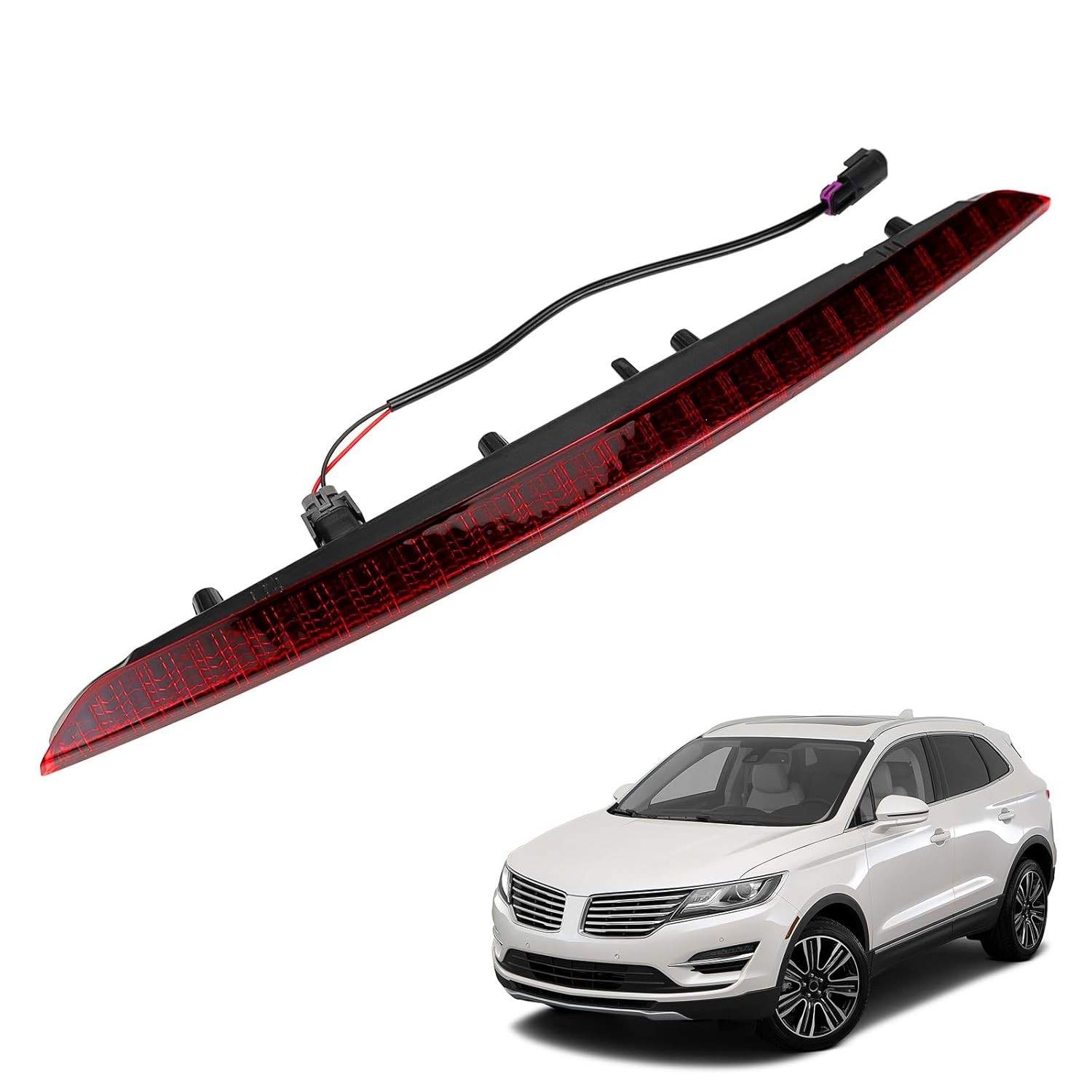 Luz de Freio 3ª Terceira para Lincoln MKX 2016-2018 - Segurança e Estilo Centralizado