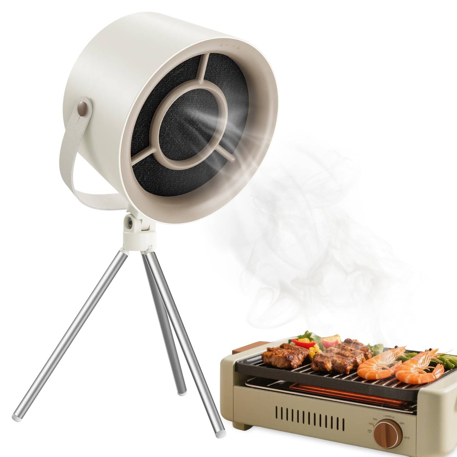 Exaustor Portátil 3 Velocidades com 5 Filtros - Ideal para Cozinha Compacta