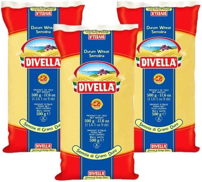 Semola De Trigo Grano Duro Italiana Divela 500g Kit Com 3