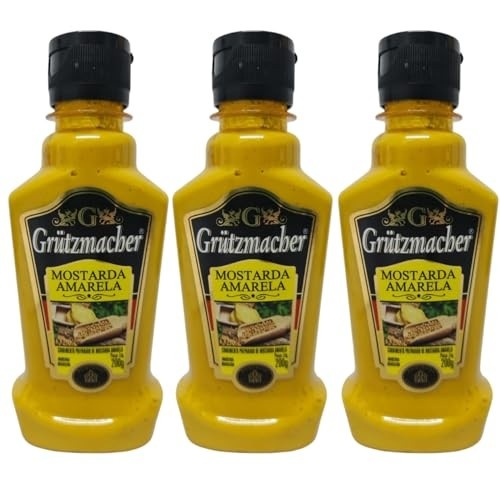 Mostarda Amarela Grutzmacher - kit 3 Unidades