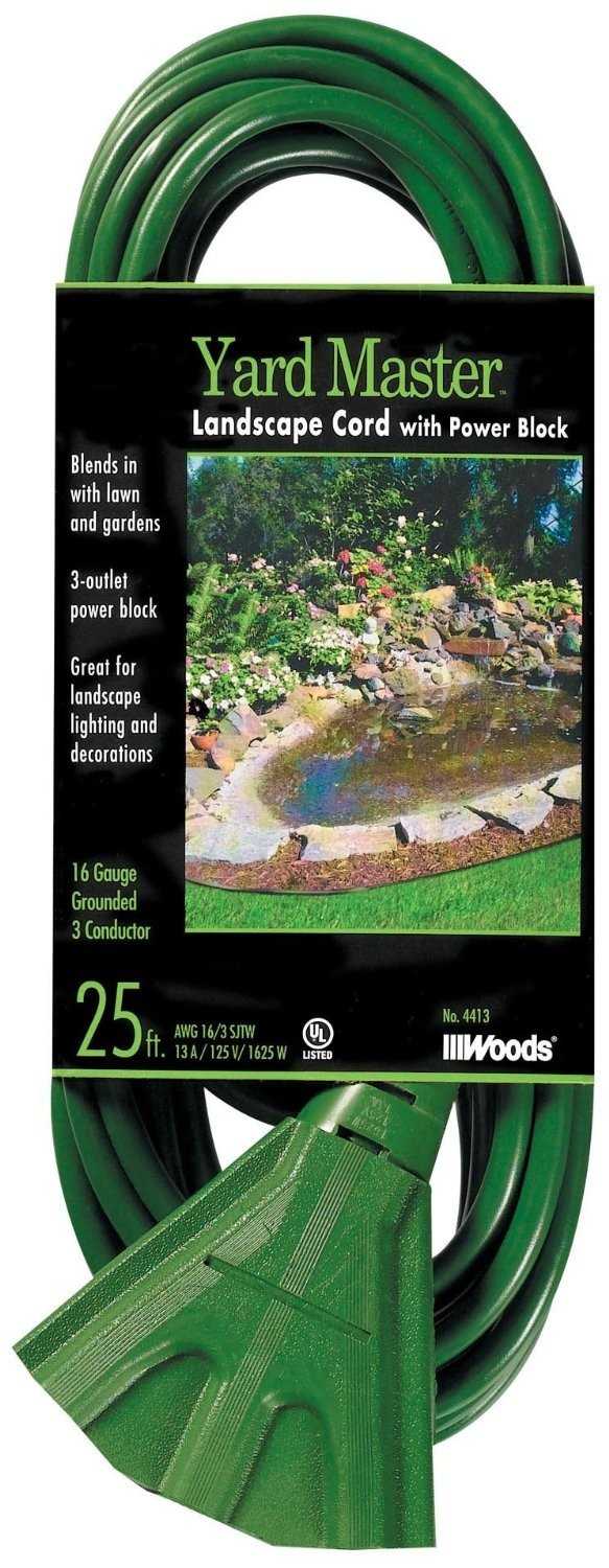 Extensão Elétrica Woods 16/3 - 25 Pés com 3 Tomadas e Proteção | Potência e Segurança para seus Projetos!