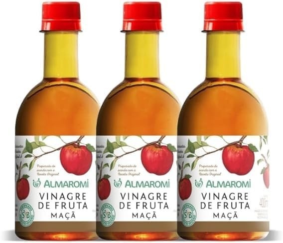 Kit 3 Vinagres de Maçã Almaromi - Peso 400ml