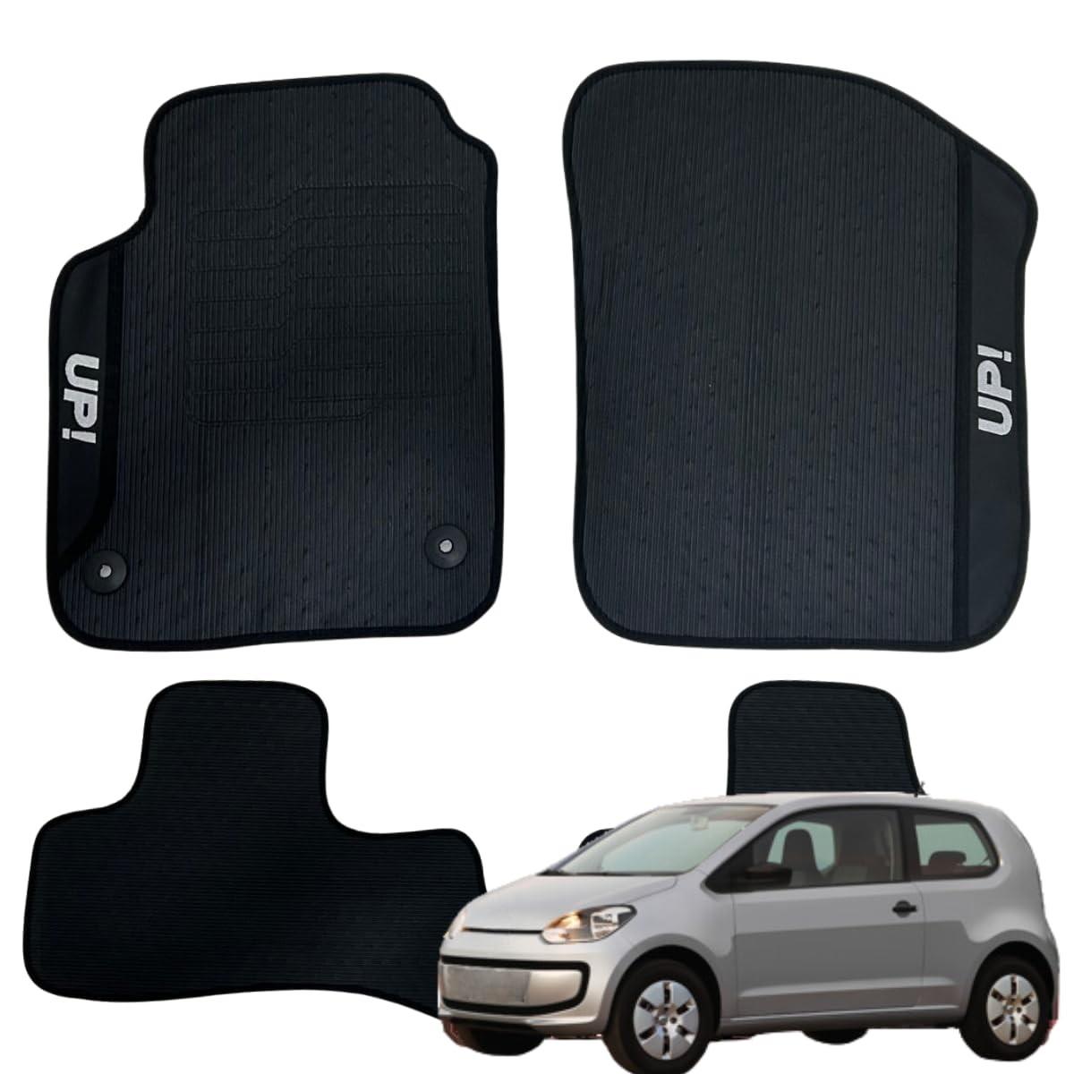 Jogo de Tapetes Automotivos Emborrachados Premium para VW UP! (2014-2021) - 3 Peças