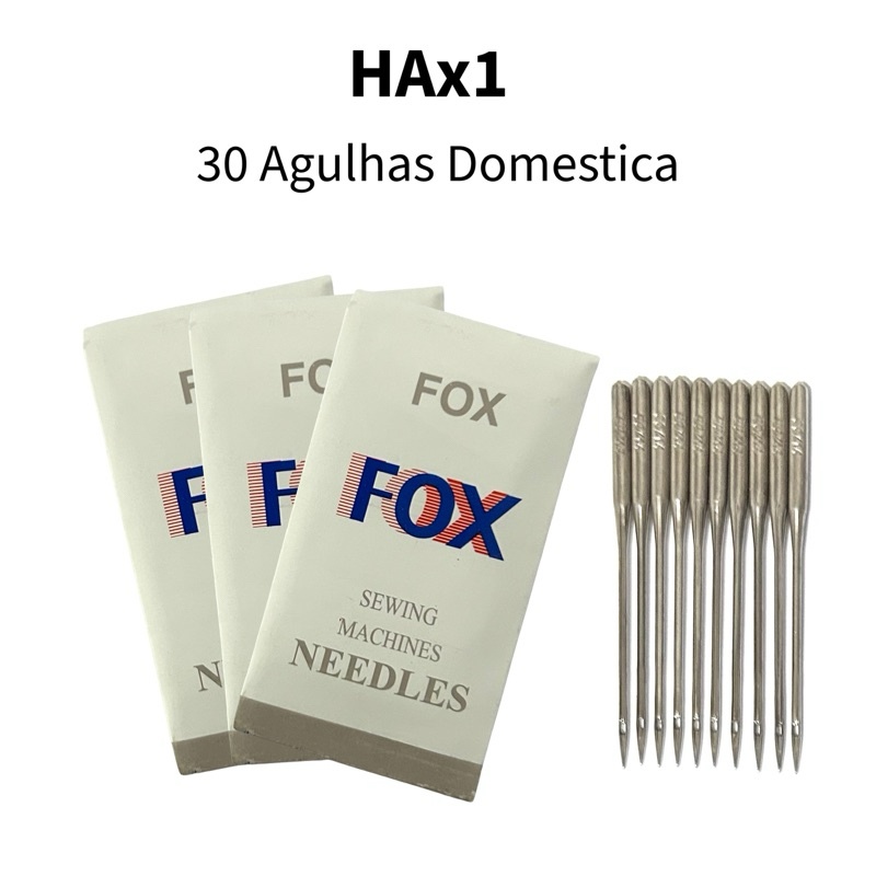 30 Agulhas Domésticas HAx1 - Costura Perfeita Garantida