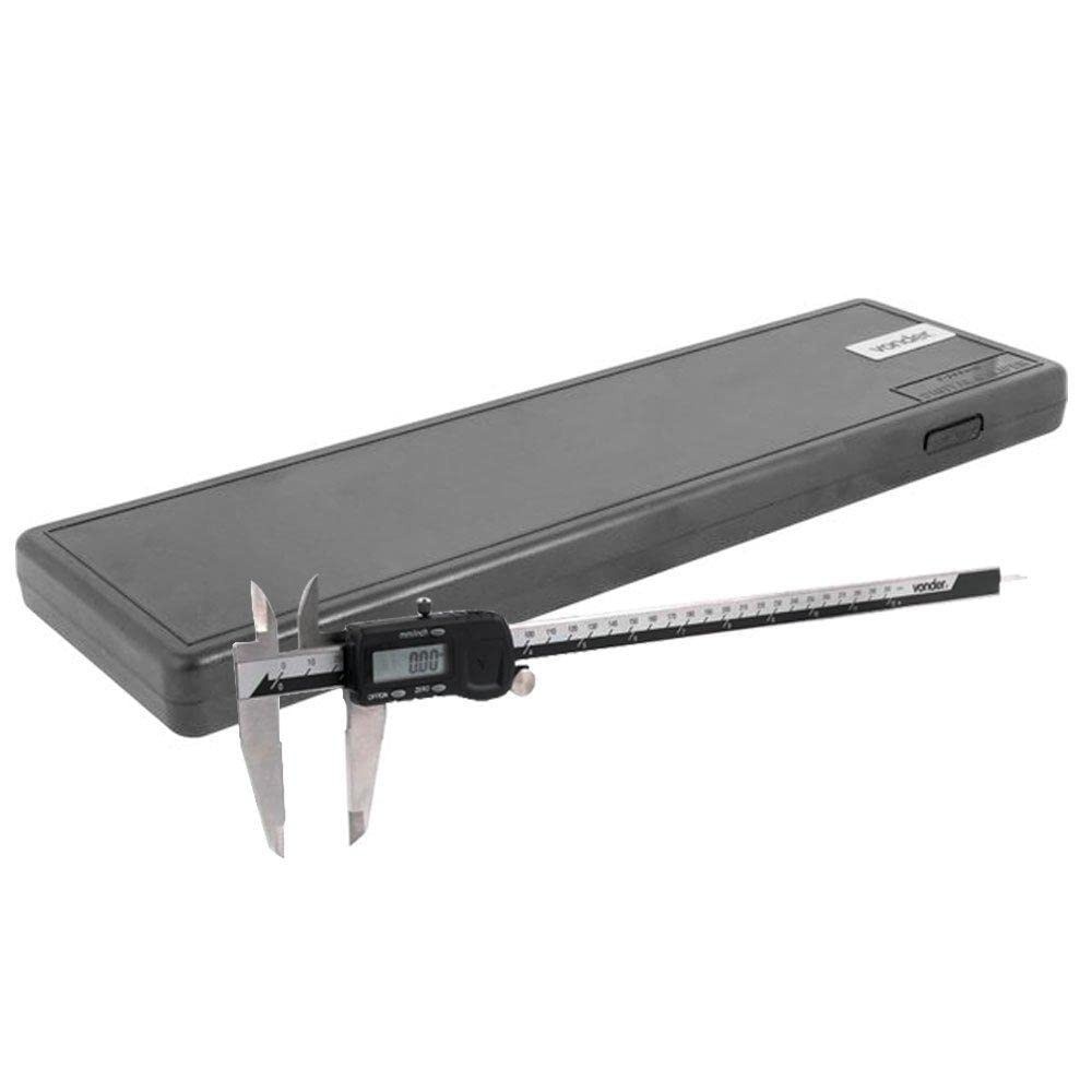 Paquímetro Digital Vonder PD 300 - Precisão e Durabilidade em Aço Inox (300mm)