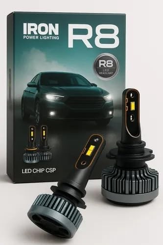 Kit Farol Ultra Led Slim H4 Iron Dakar 30000lm 6500K: Iluminação Brilhante e Duradoura