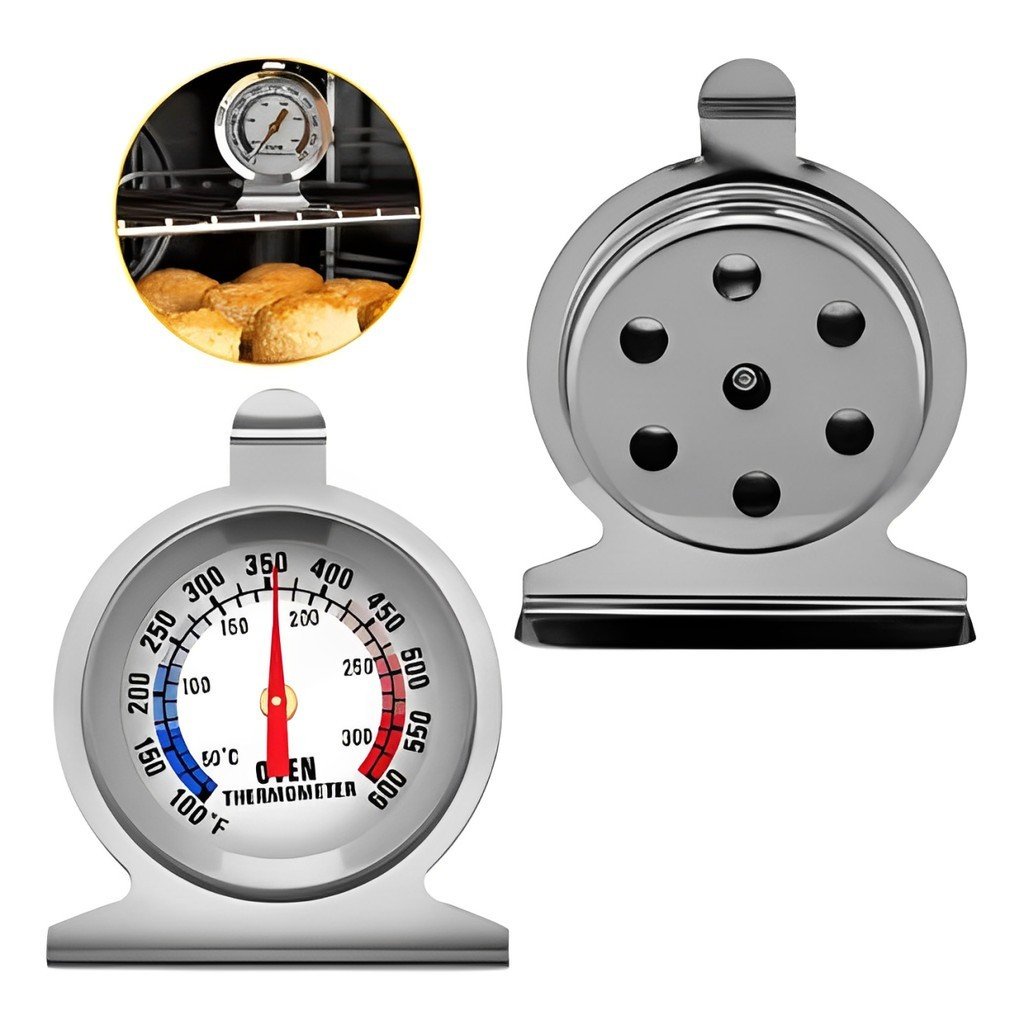 Termômetro de Forno Inox: Assados Perfeitos a 300°C!