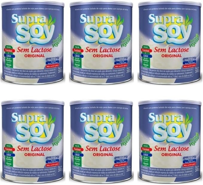 Sem Lactose Original, Proteína Vegetal, 300g, Pack com 6 Latas