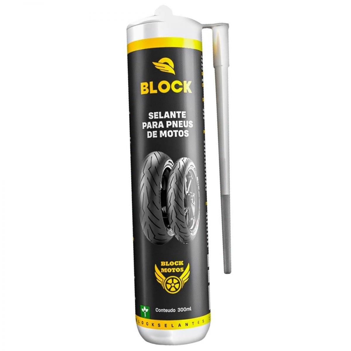 Vacina Selante Preventiva Block 300ml: Proteção Total para Pneus de Moto