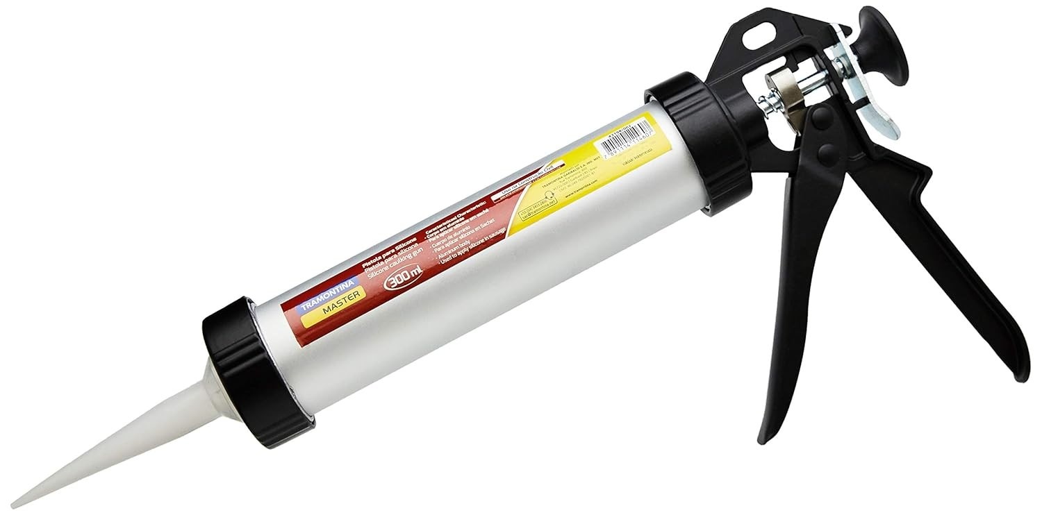 Pistola Aplicadora de Silicone Tramontina 300ml - Profissional e Durável | Preto