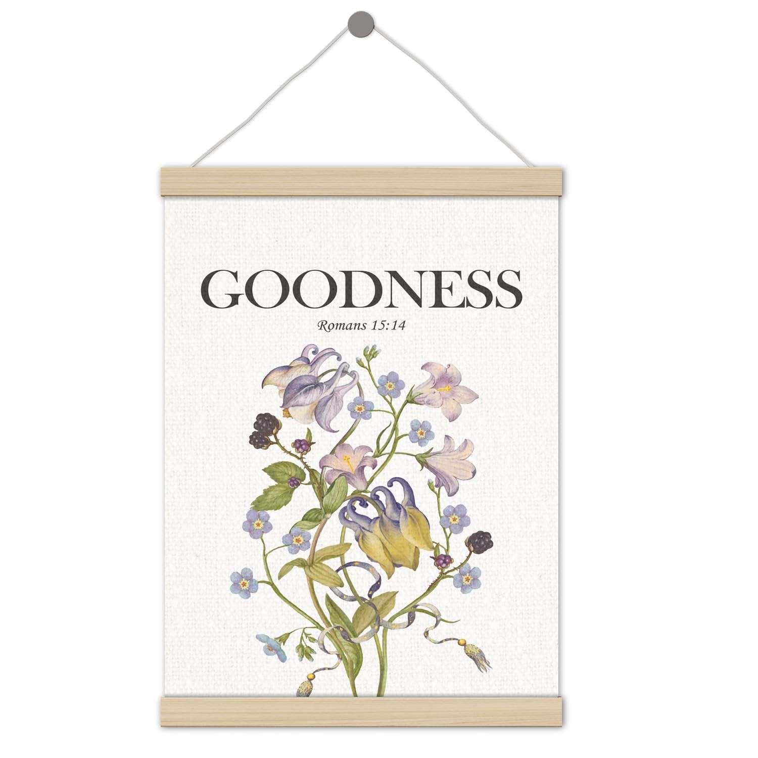 Moldura para Pôster Christian Goodness - Versículos Bíblicos em Decoração Inspiradora 30,5 x 40,6 cm
