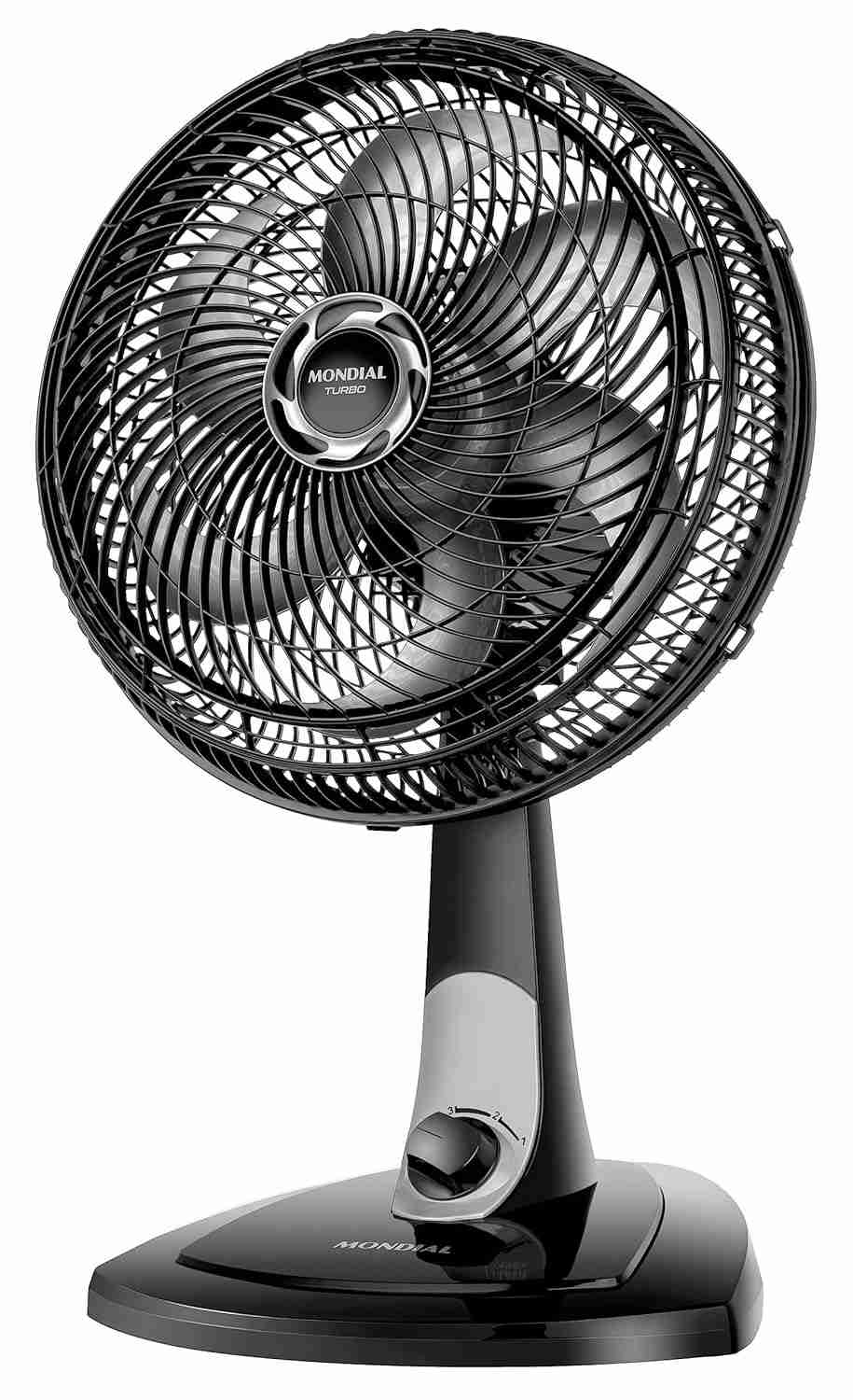 Ventilador de Mesa Mondial 30cm 6 Pás Turbo VT-30-NB 220V - Potência e Silêncio