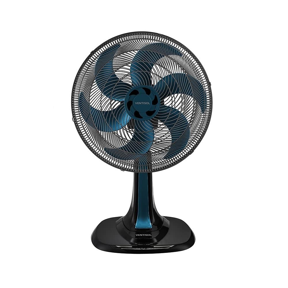 Ventisol Ventilador de Mesa 30cm com Motor Turbo e 6 Pás - Azul 220V