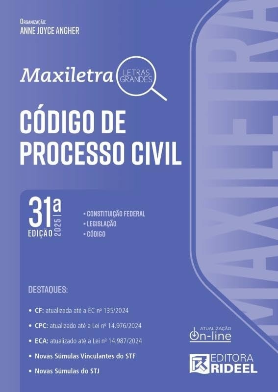 Código de Processo Civil Maxiletra 31ª Edição 2025: Leitura Clara e Atualizada