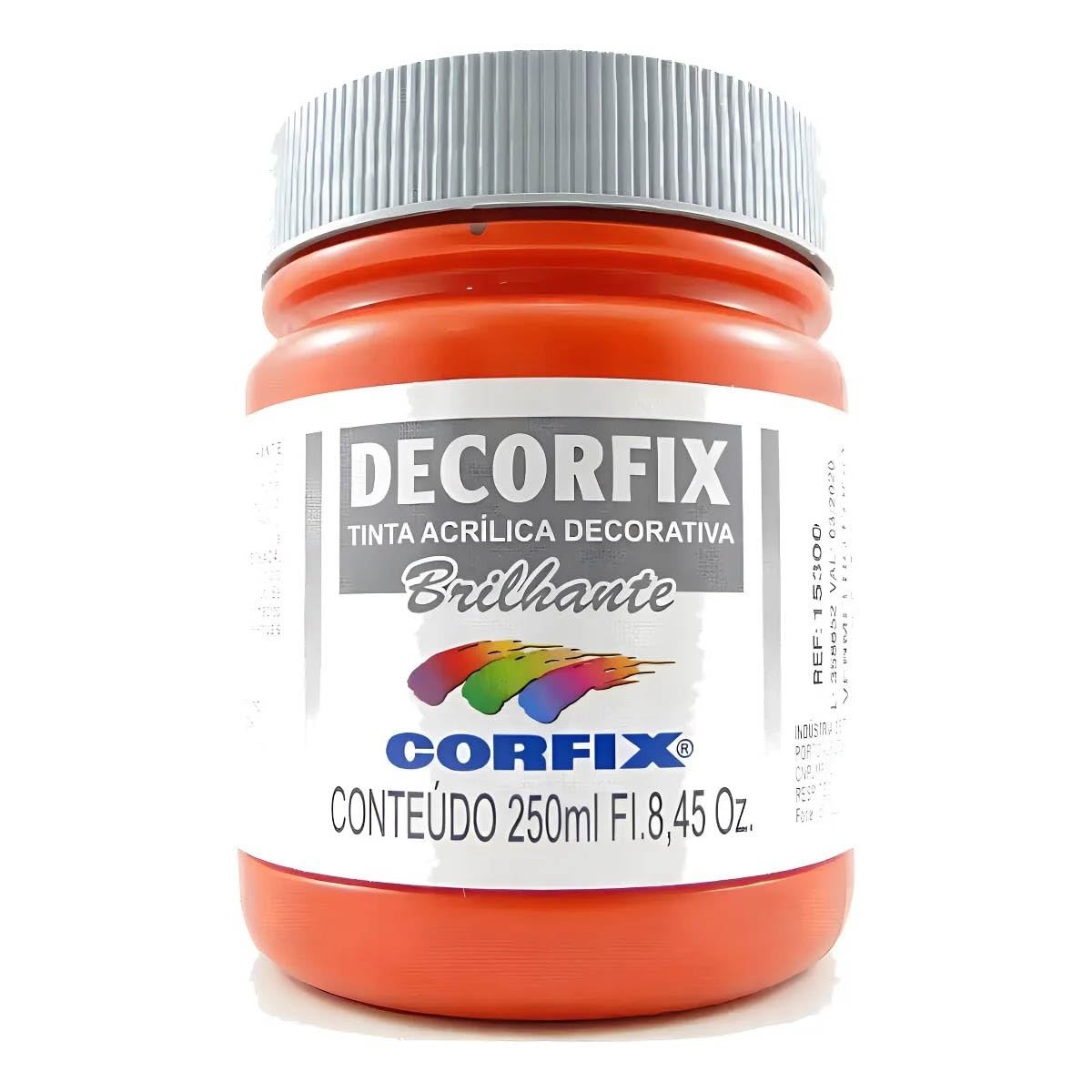 Tinta Decorfix Brilhante 313 Vermelho Fogo 250ml - Secagem Rápida e Alta Cobertura