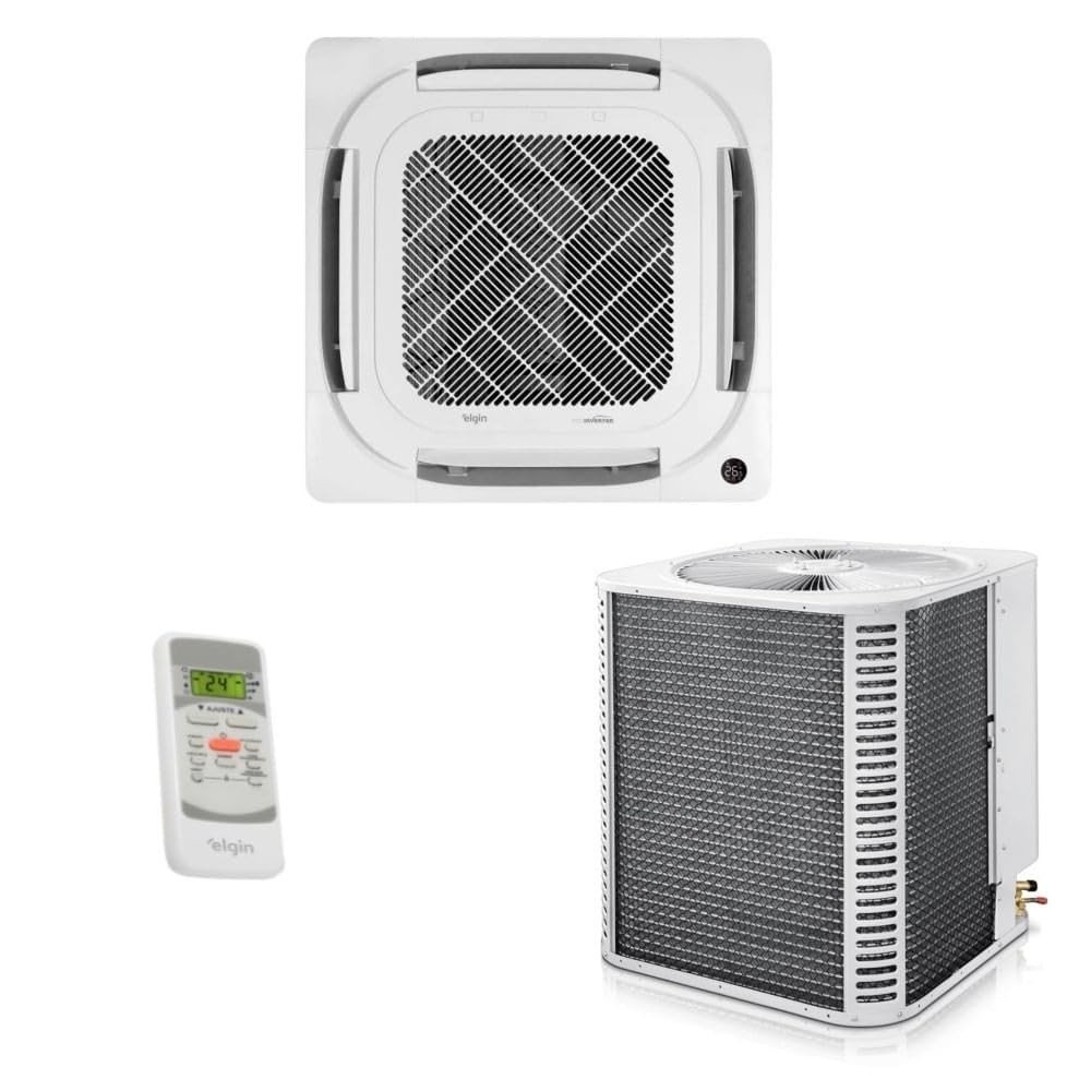 Ar-Condicionado Split Cassete Inverter 4 Vias R-32 Elgin Eco 48.000 BTUs - Eficiência e Conforto Silencioso