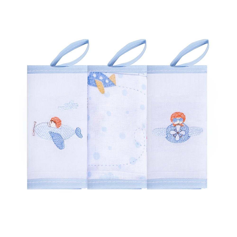 Babete Papizinha com Prendedor de Chupeta - 32x32cm | Macio, Absorvente e Prático