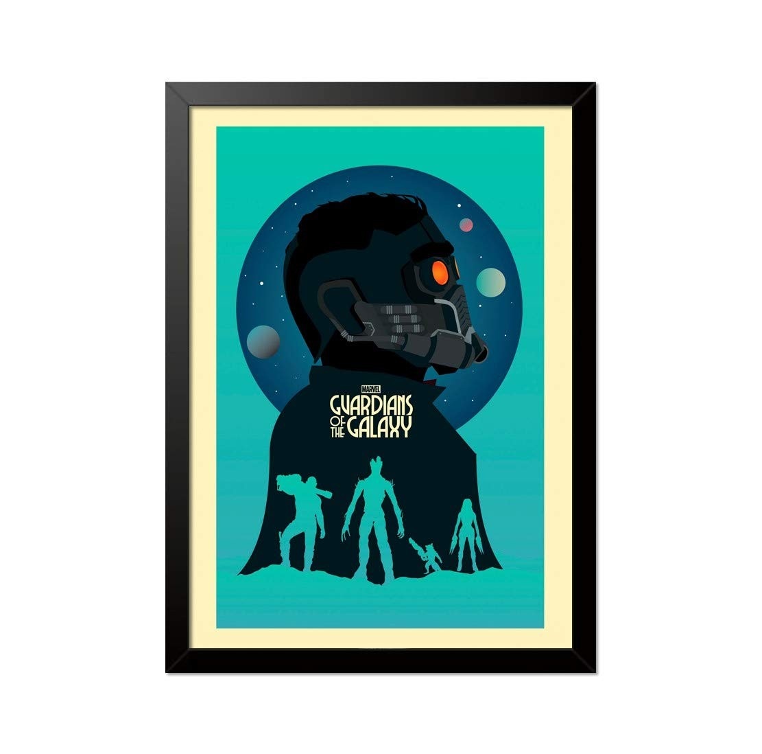 Quadro Decorativo Guardiões da Galáxia 33x23cm - Arte Premium para Fãs