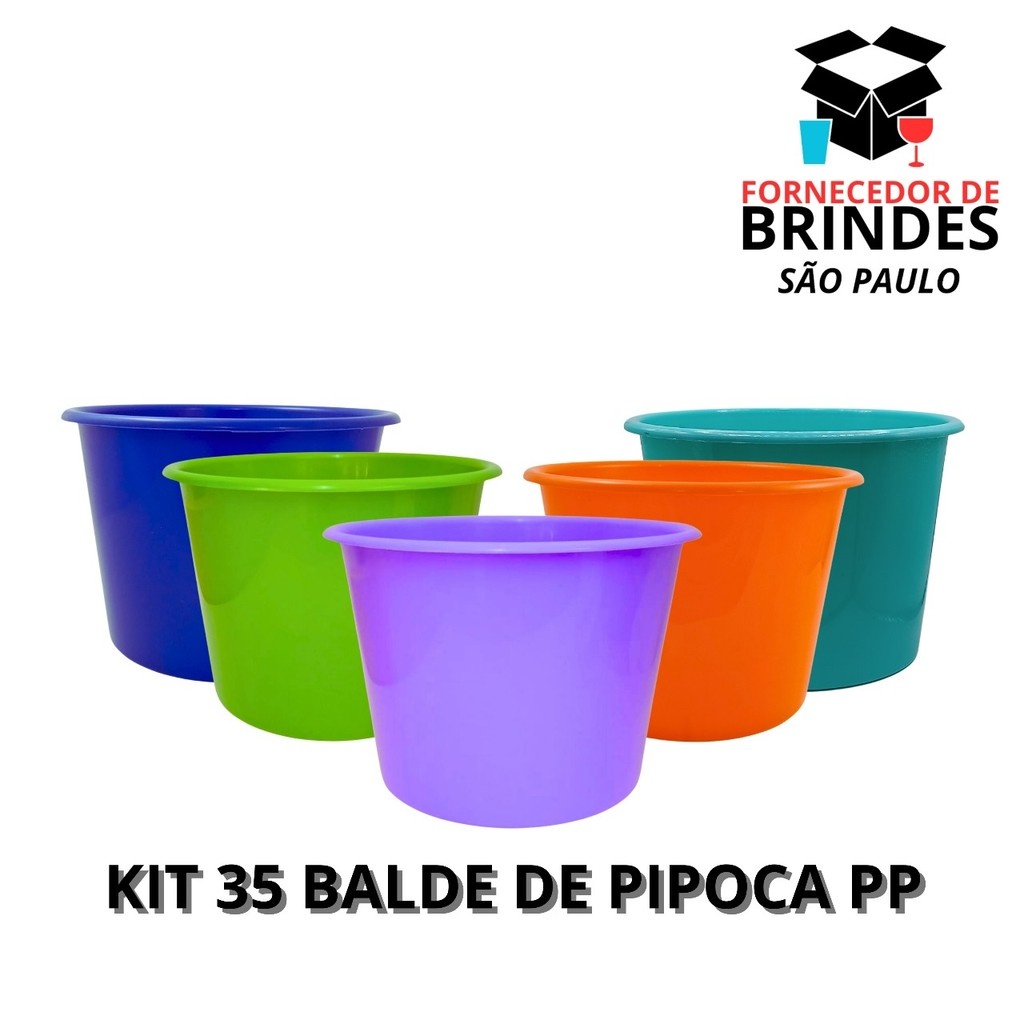 35 Baldes de Pipoca 1,5L: Personalize Sua Festa!